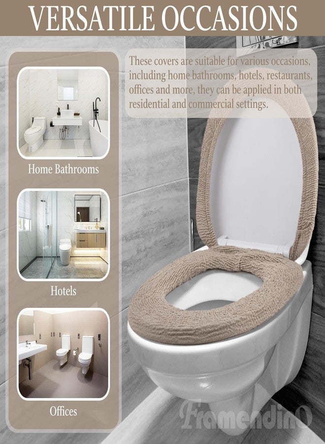 Framendino, Camel Toilet Lid Cover and Toilet Seat Covers Set With Elastic Bottom for Bathroom Decor - Image 4